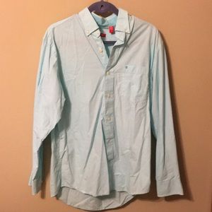 Izod- Light blue button down shirt